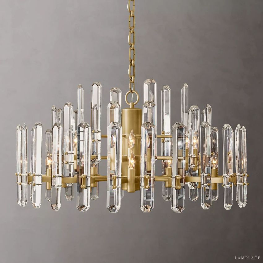 Monclair Radiant Crystal Round Chandelier 36"