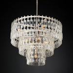 Marignan Modern Crystal Tiered Round Chandelier 36"