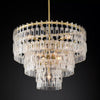 Marignan Modern Crystal Tiered Round Chandelier 36"