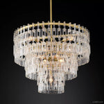 Marignan Modern Crystal Tiered Round Chandelier 36"