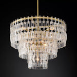 Marignan Modern Crystal Tiered Round Chandelier 36"