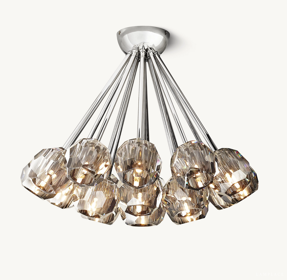 Boule De Radiant Crystal Flush Mount 24"
