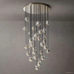Boule De Radiant Crystal Cluster Chandelier 30"