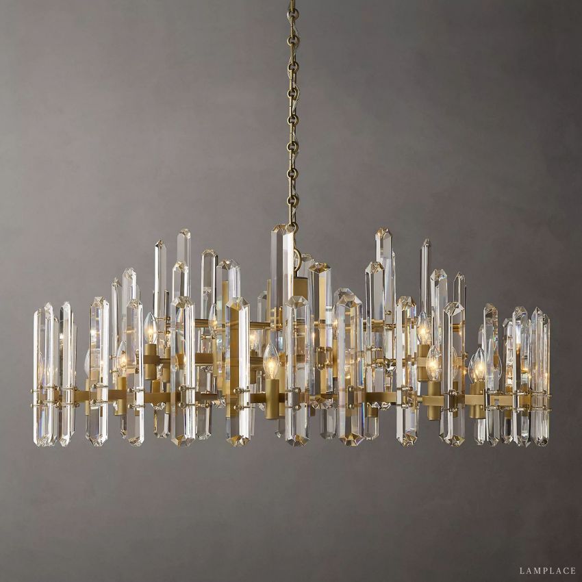 Monclair Radiant Crystal Round Chandelier 48"
