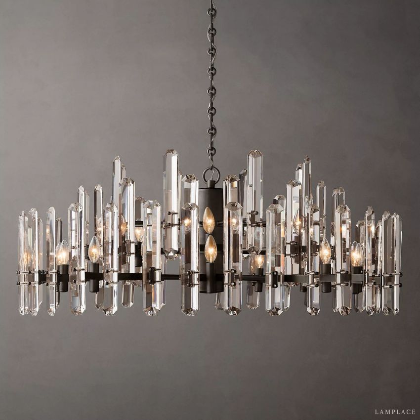Monclair Radiant Crystal Round Chandelier 48"