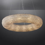 Halo Stranded Crystal Round Chandelier 59"