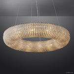 Halo Stranded Crystal Round Chandelier 32"