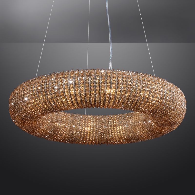 Halo Stranded Crystal Round Chandelier 32"