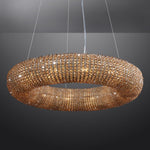Halo Stranded Crystal Round Chandelier 32"