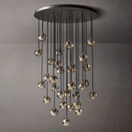 Boule De Radiant Crystal Cluster Chandelier 40"