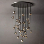 Boule De Radiant Crystal Cluster Chandelier 40"