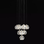 Boule De Radiant Crystal Cluster Chandelier 14"