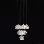 Boule De Radiant Crystal Cluster Chandelier 14"