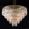 Marignan Modern Crystal Tiered Round Chandelier 60"