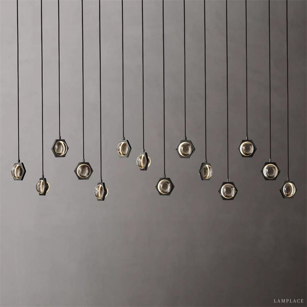 Eclatant Celestial Orbit Linear Chandelier 72"
