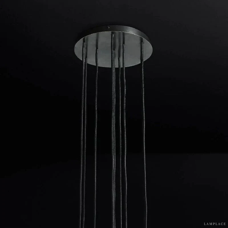 Boule De Radiant Crystal Cluster Chandelier 14"