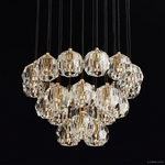 Boule De Radiant Crystal Cluster Chandelier 24"