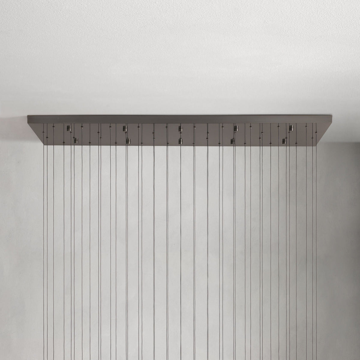 Soltaire Raindrop Glass Linear Chandelier