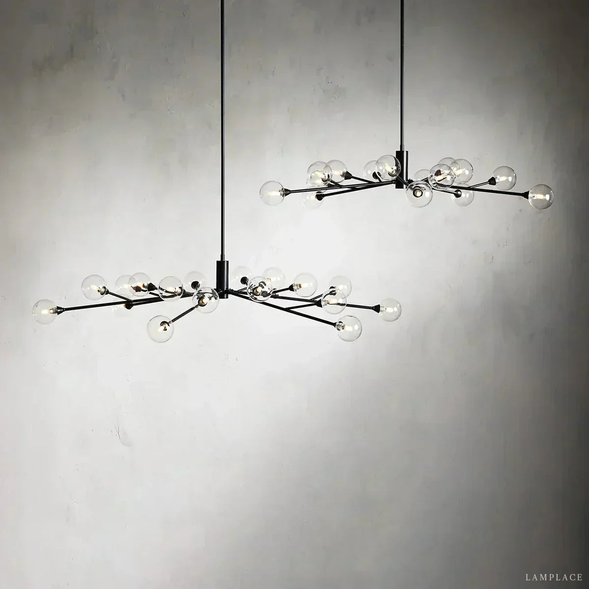 Apollo Modern Glass Ball Round Chandelier
