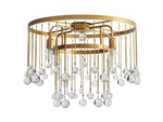 Aubrey Crystal Ball Flush Mount