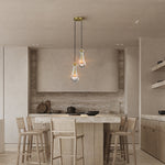 Rain Aura Glass Round Chandelier 5"
