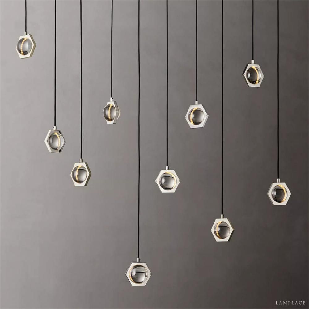 Eclatant Celestial Orbit Linear Chandelier 72"