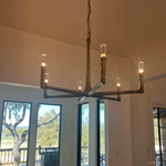 Thaddeus Artisan Forged Round Chandelier 72"