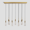 Soltaire Raindrop Glass Linear Chandelier