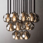 Boule De Radiant Crystal Cluster Chandelier 19"