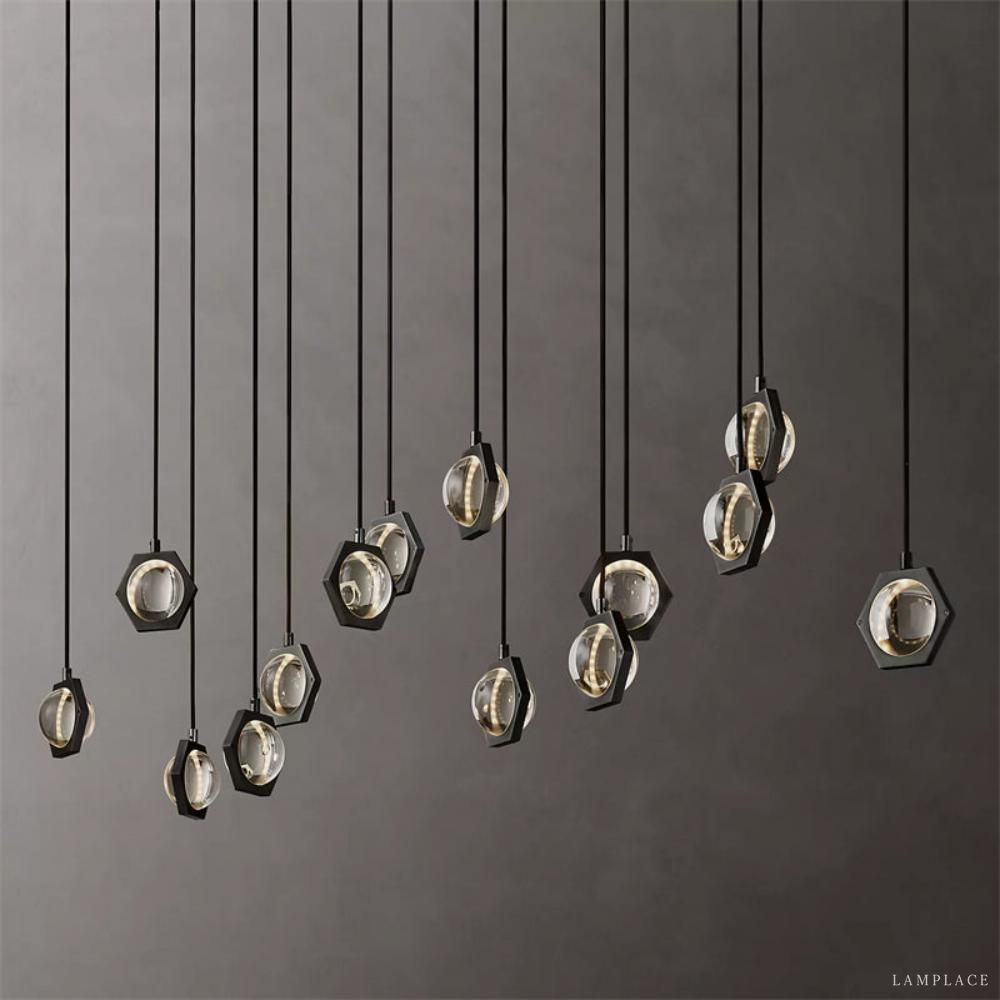 Eclatant Celestial Orbit Linear Chandelier 72"