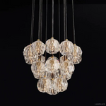 Boule De Radiant Crystal Cluster Chandelier 19"