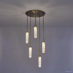 Alabaster Flint 5 Light Round Chandelier