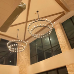 Camino Vintage Industrial Two-Tier Chandelier 63"