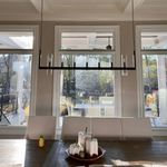 Ravelle Clear Glass Linear Chandelier 59"