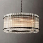 San Marco Vintage Glass Round Chandelier 37"