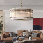 San Marco Vintage Glass Round Chandelier 37"