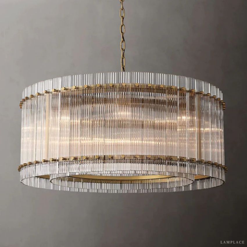 San Marco Vintage Glass Round Chandelier 37"