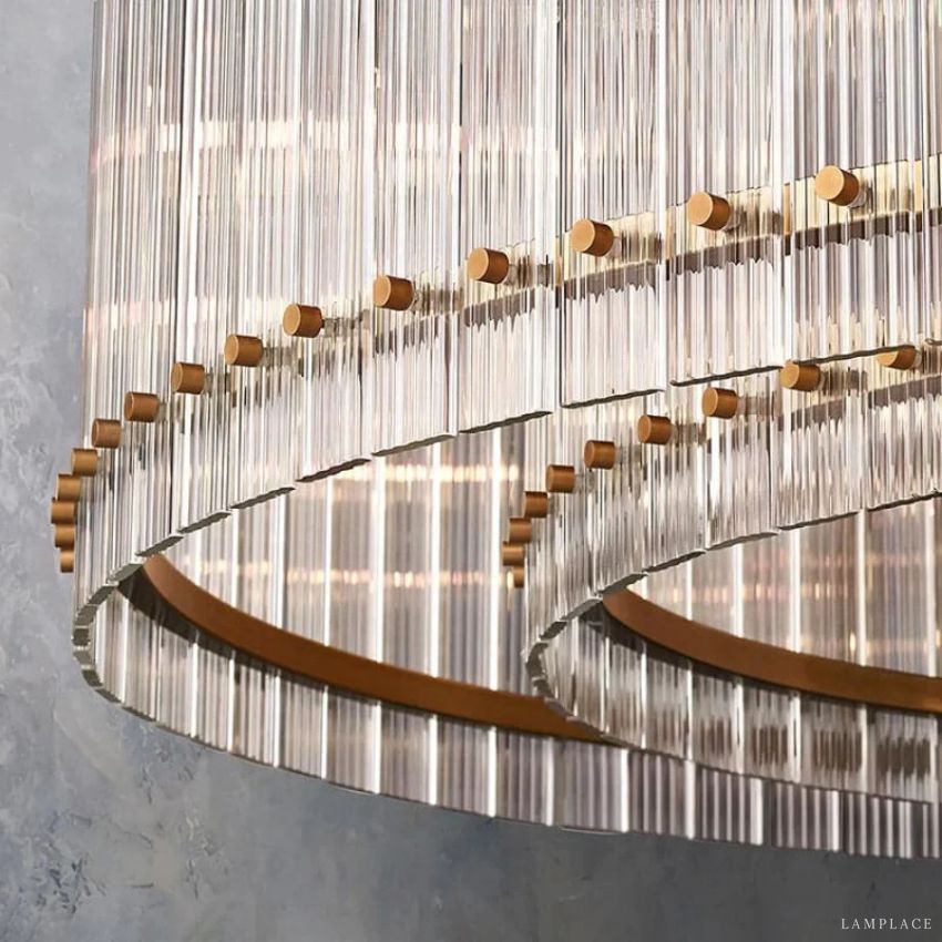 San Marco Vintage Glass Round Chandelier 48"