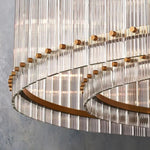 San Marco Vintage Glass Round Chandelier 37"