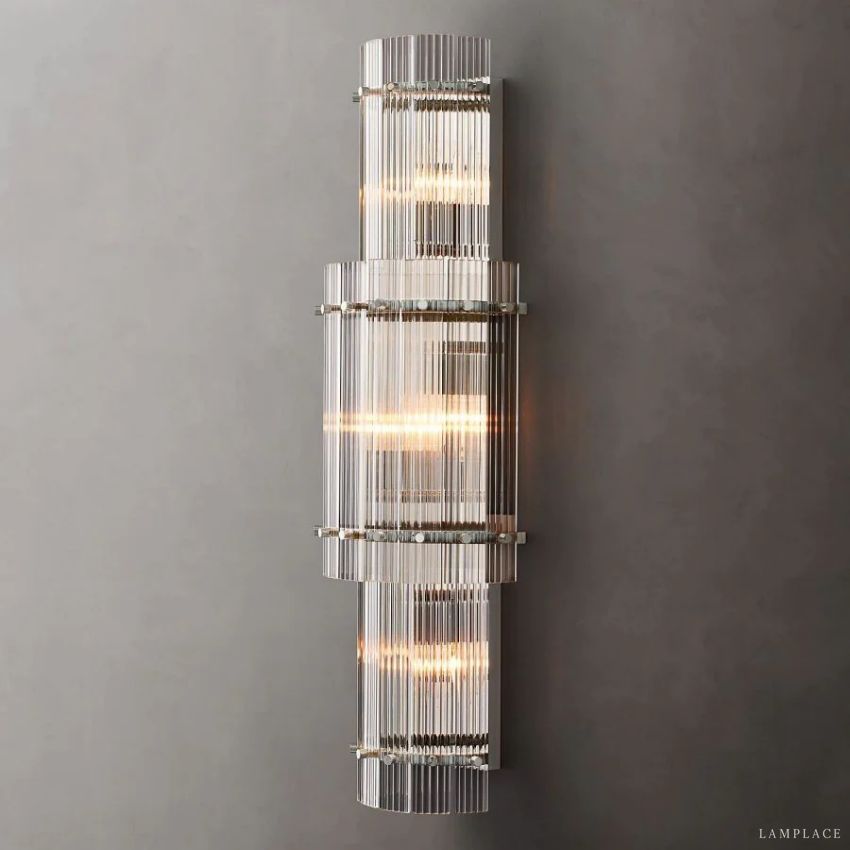 San Marco Vintage Glass Round Wall Sconce