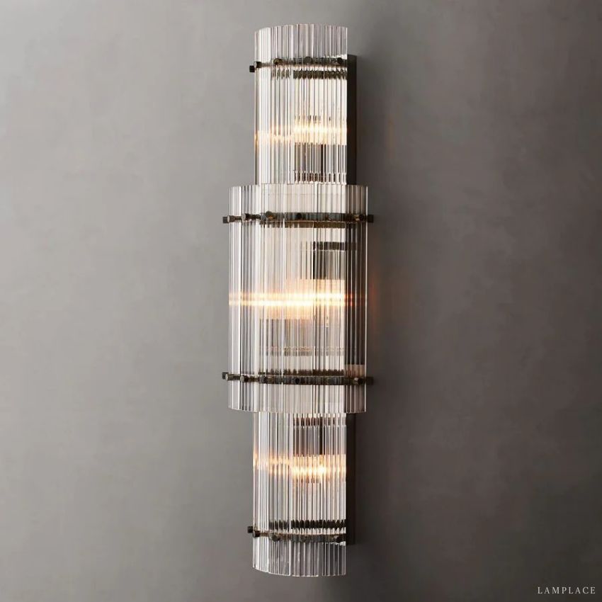 San Marco Vintage Glass Round Wall Sconce