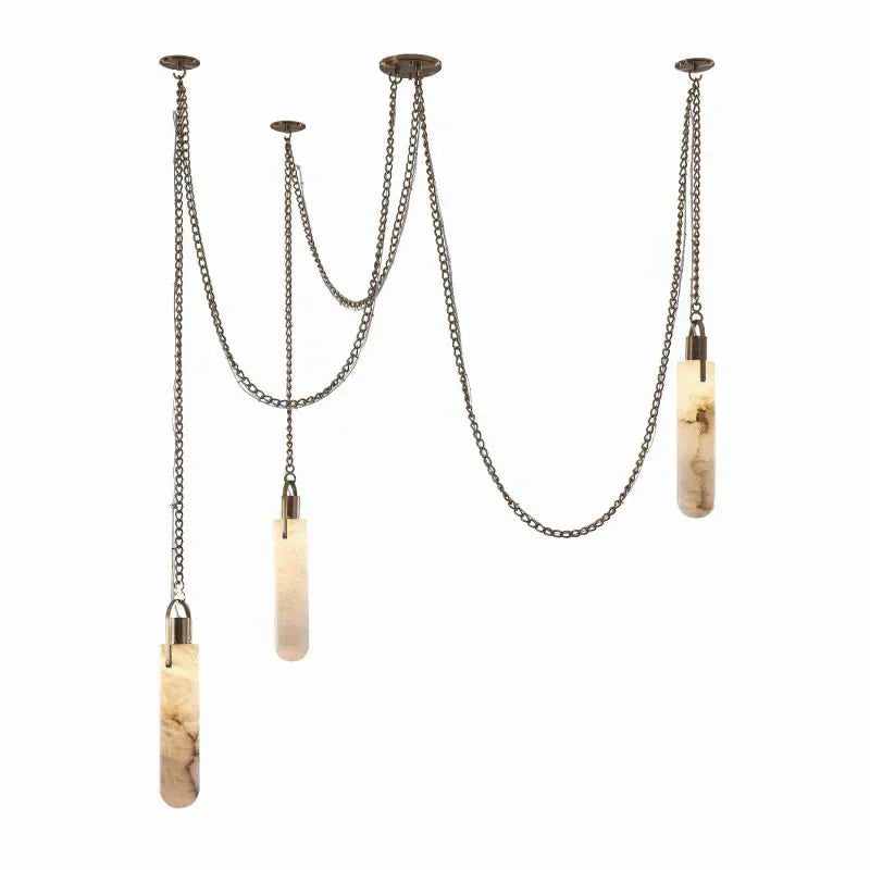 Alabaster Flint 3 Light Pendant Light