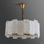 Alabaster Lorry Modern Round Chandelier