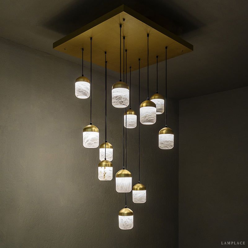 Alabaster Harmony Multi-Drop Chandelier