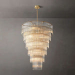 Amadeo Prismatic Array Grand Glass Chandelier 36"