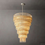 Amadeo Prismatic Array Grand Glass Chandelier 36"