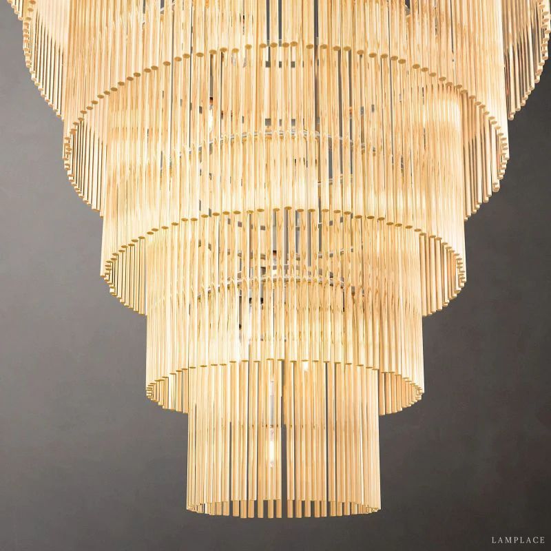 Amadeo Prismatic Array Grand Glass Chandelier 36"