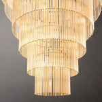 Amadeo Prismatic Array Grand Glass Chandelier 36"