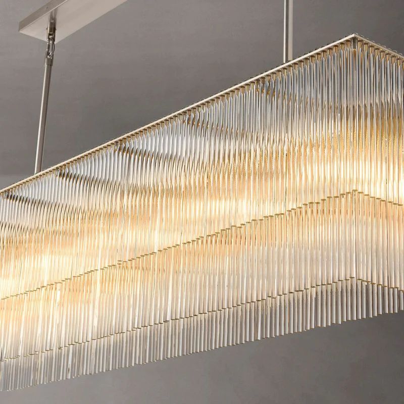 Amadeo Prismatic Array Rectangular Chandelier 72"
