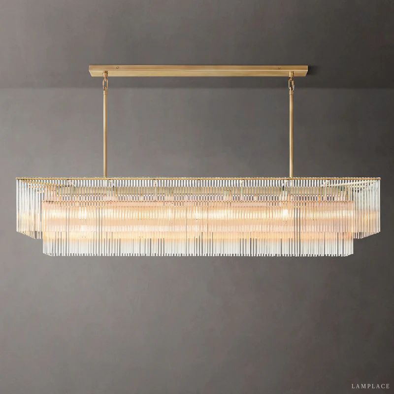 Amadeo Prismatic Array Rectangular Chandelier 72"